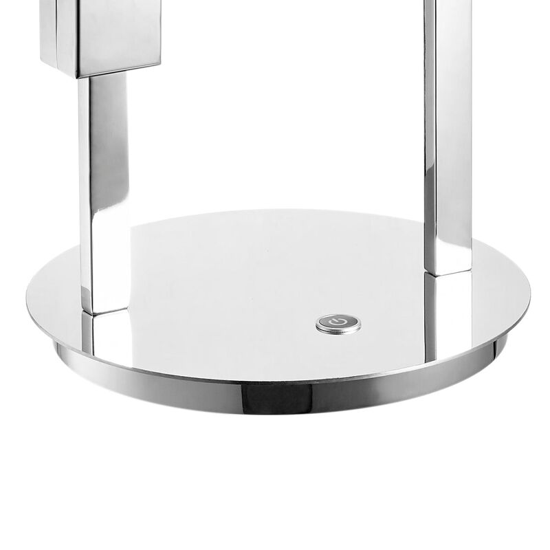 Hong Kong Tall Chrome Table Lamp LED Light