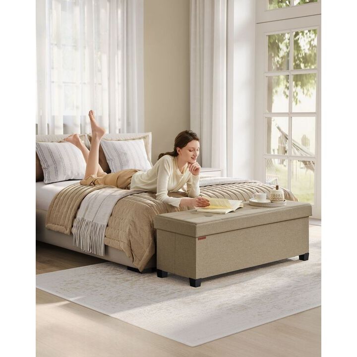 Versatile Storage Ottoman for Living Room, Bedroom, or Entryway