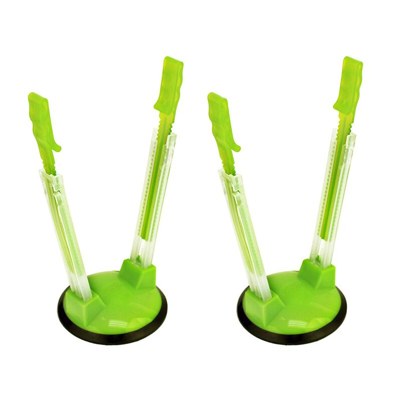 Original Jokari Adjustable Baggy Rack Stand 2 Pack. Prop Plastic Ziploc Freezer Storage Bags Open Hands-Free to Pour Leftovers,