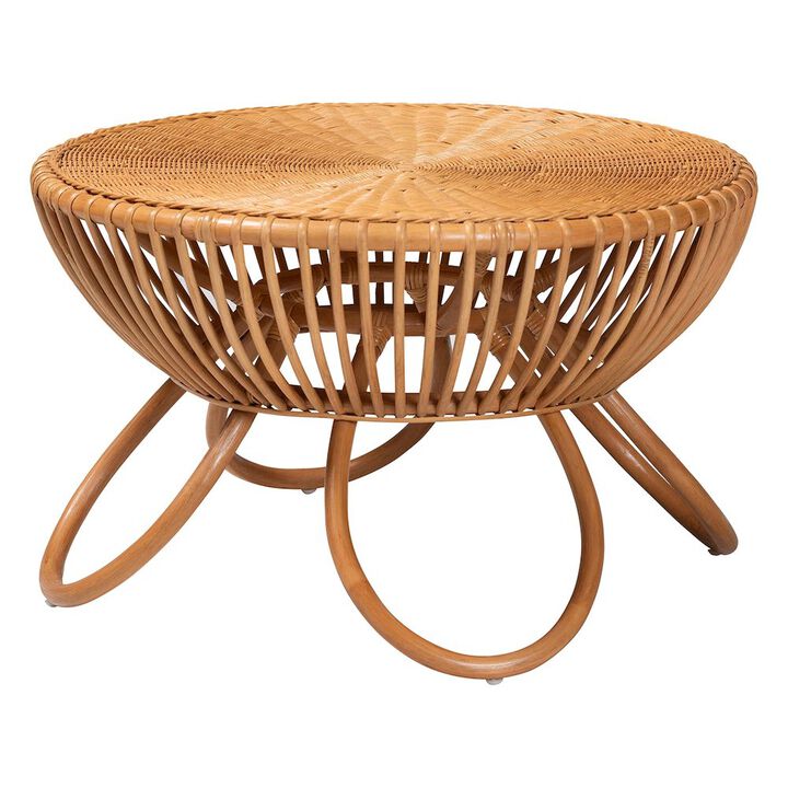 bali & pari Abel Natural Rattan Coffee Table