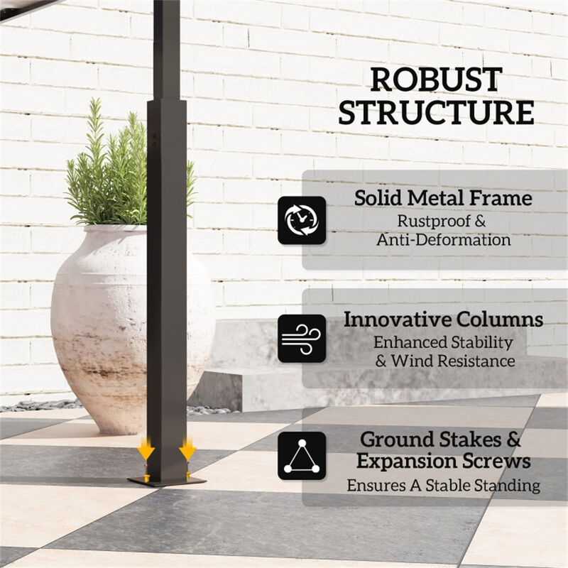 Slant Leg Pop-Up Canopy for Outdoor Parties, Backyard, or Garden Events image number 6