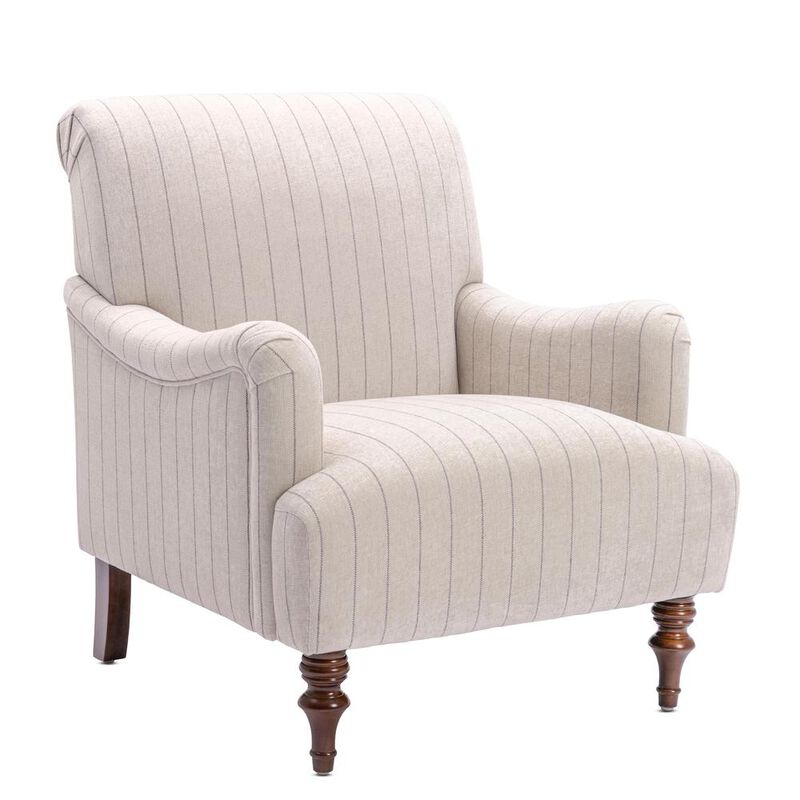 Seville Sea Oat Striped Arm Chair