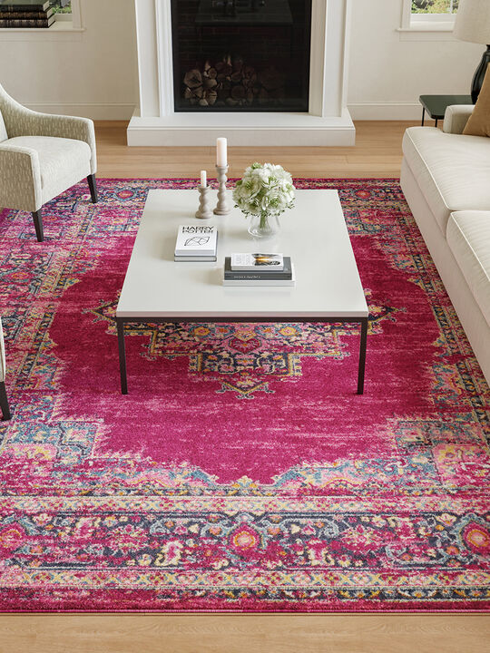 Passion PSN03 Fuchsia 9' x 12' Rug