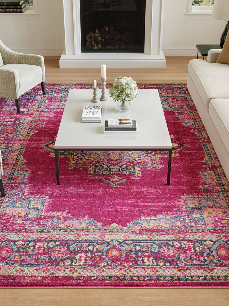 Passion PSN03 Fuchsia 9' x 12' Rug