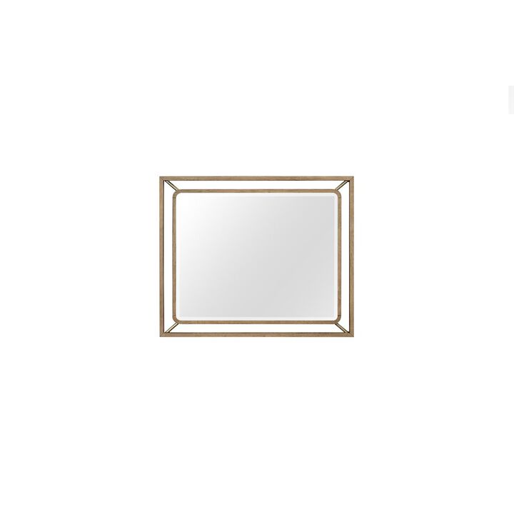 Aurora Wood & Metal Mirror