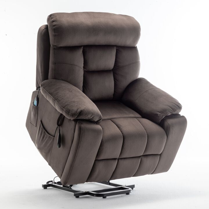 Recliners Lift Chair with Hidden Cup Holder Relax Sofa Chair Power Electric Reclining for Elderly