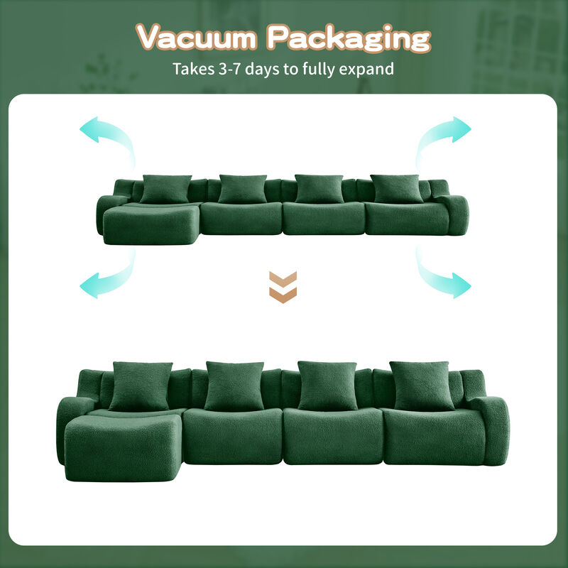 Jimbep L-Shaped 4-Seat Boneless Sectional image number 8