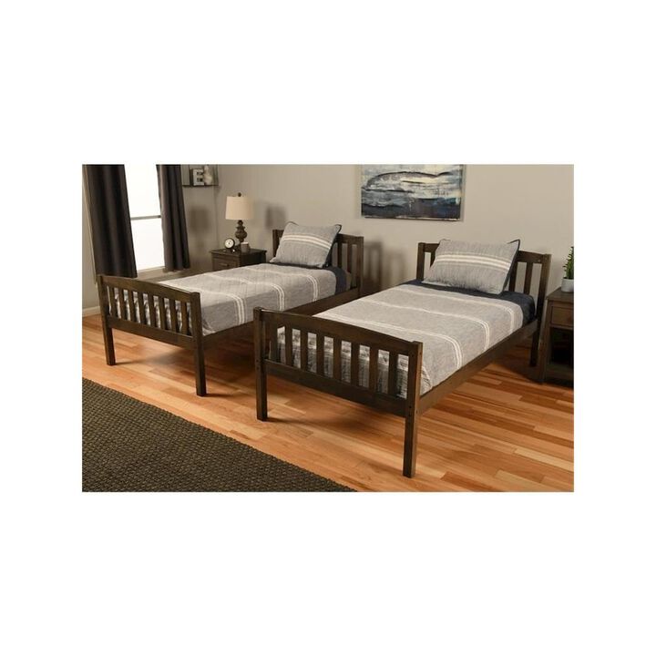 KODIAK Claire Twin over Twin Wood Bunk Bed-Mattresses Not Included