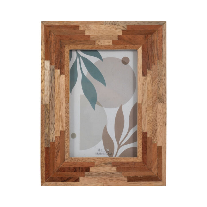 Wood 4x6 Layers Photo Frame