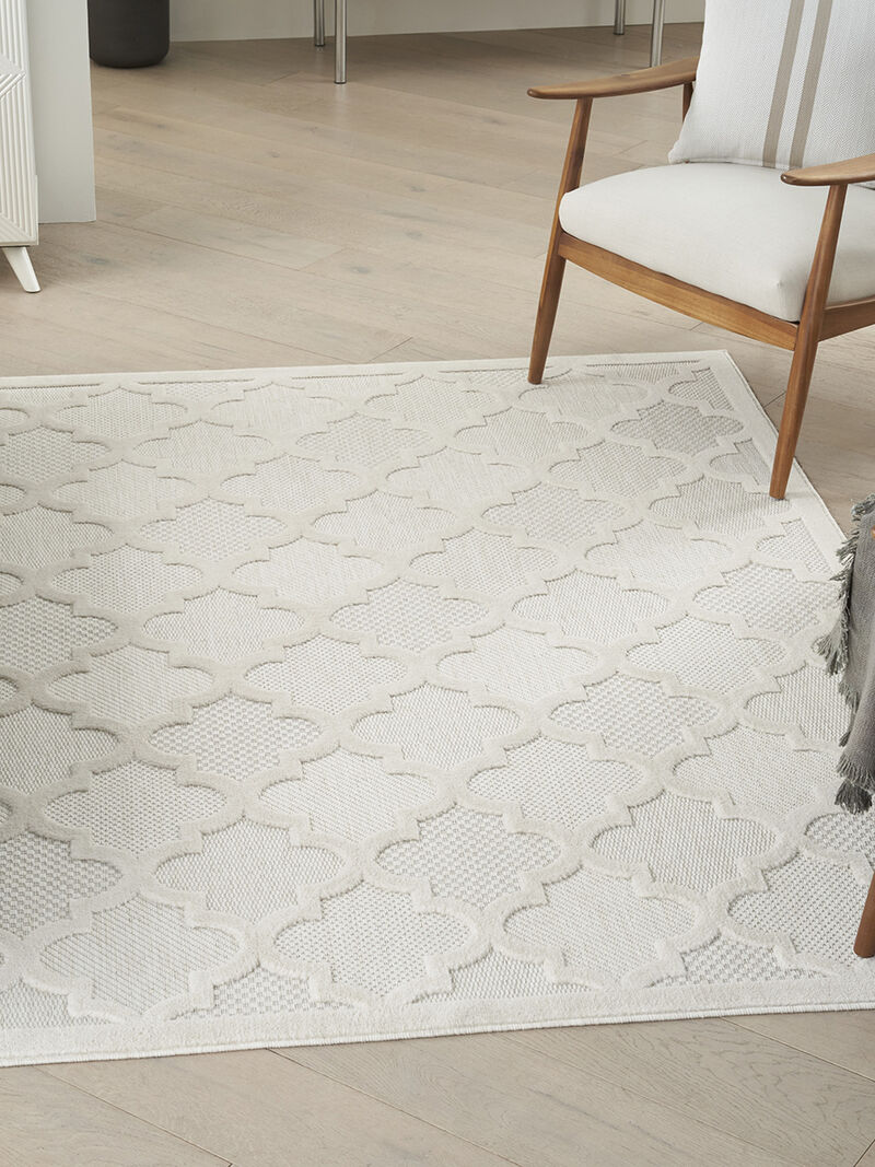 Easy Care NES01 Ivory/White 5' x 7' Rug