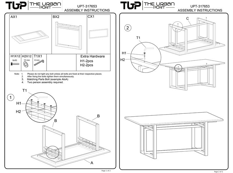 St Tropez Dining Table, 72 Inch Rectangular Mango Wood Top with Iron Trestle Base, 6 Seater, Gray and Black