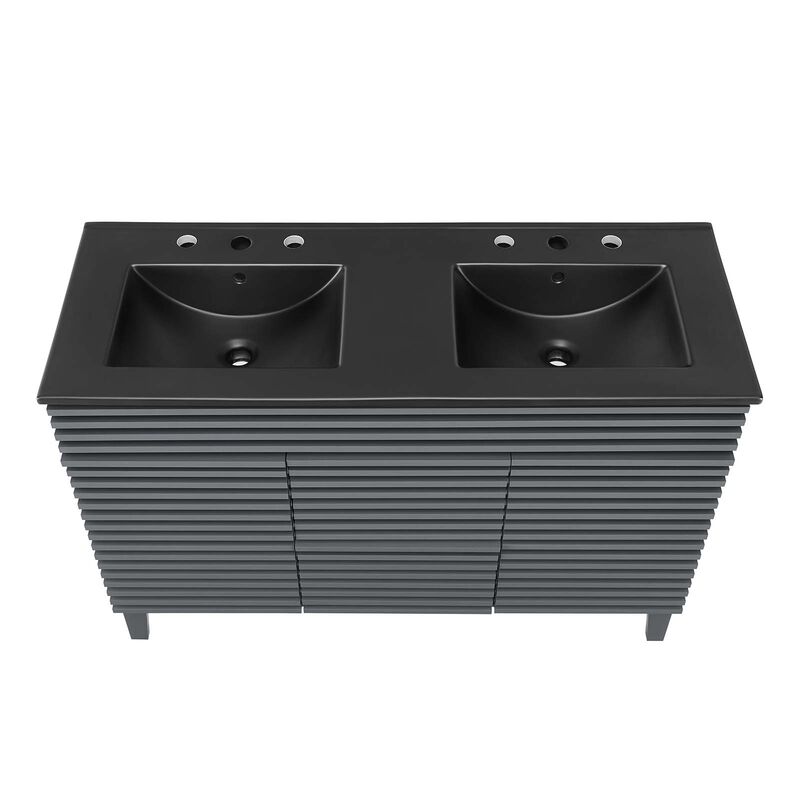 Render 48" Double Sink Bathroom Vanity image number 5