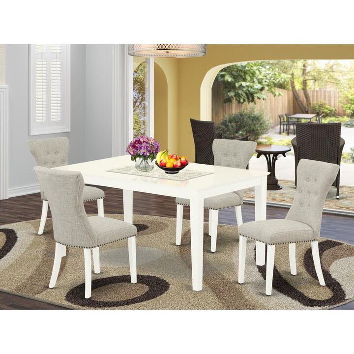Dining Room Set Linen White