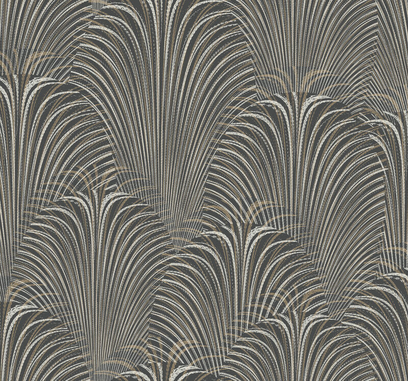 Deco Fountain Black Wallpaper image number 0