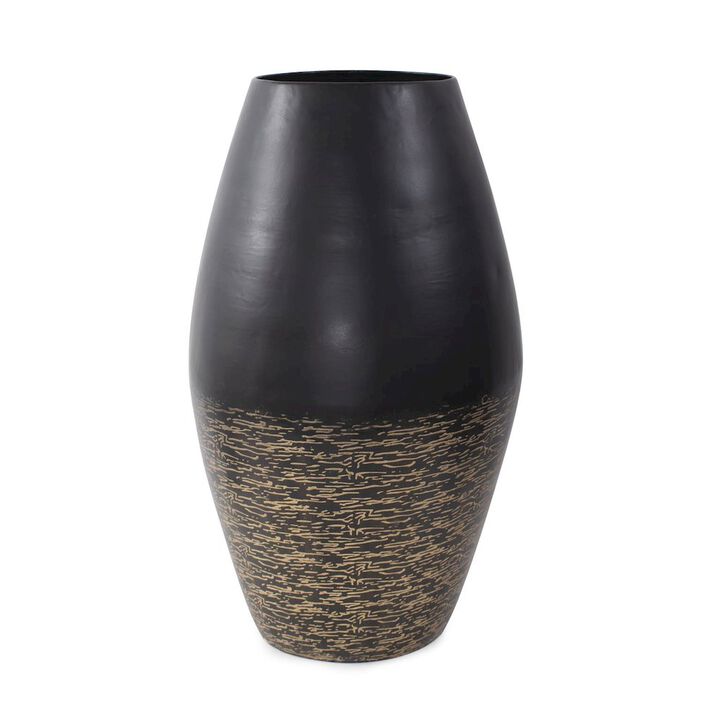 Howard Elliott Golden Thread Large Cask Vase
