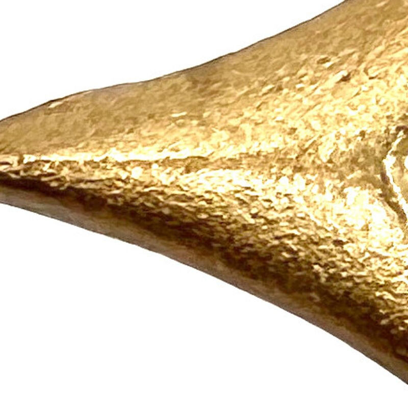 HomeRoots Set of Six Brass Cast Aluminum Arrow Drawer Pull Knobs image number 5
