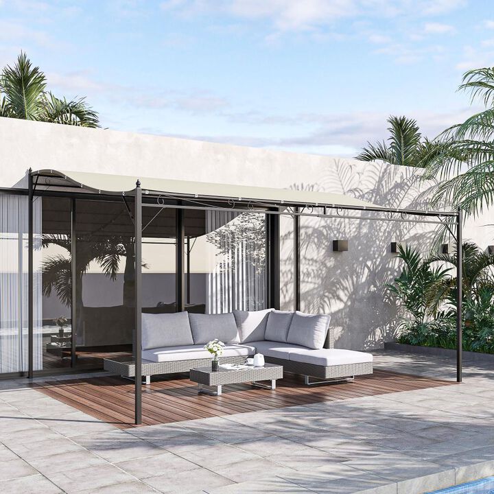 Hivvago 10x13 Patio Pergola Gazebo with Drainage Canopy