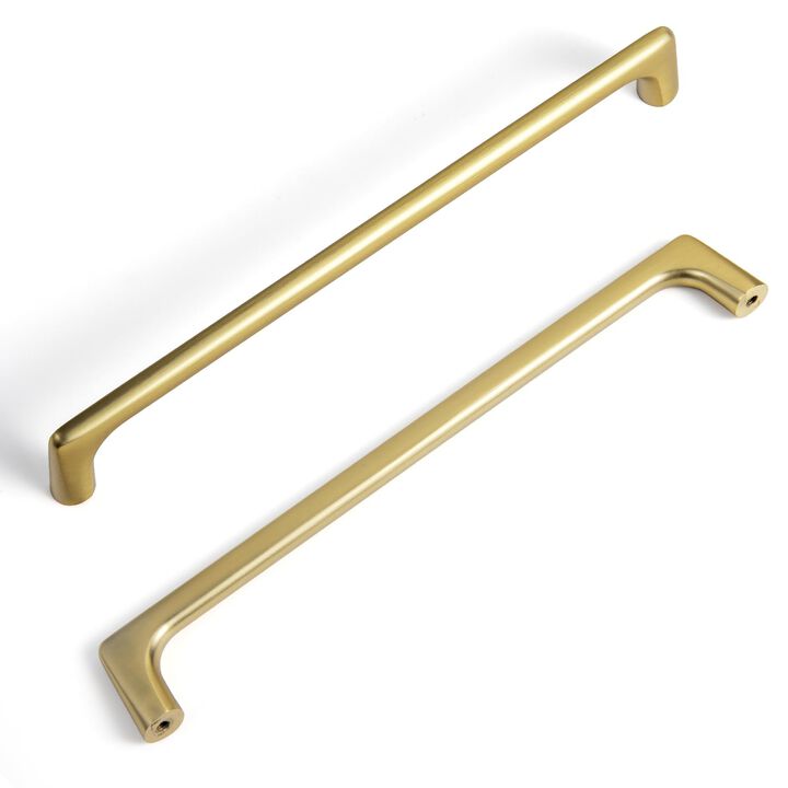 Goo-Ki Brass Cabinet Pulls with 7.6'' Hole Centers, Modern Style Zinc Alloy Cabinet Handles for Dresser,Wardrobe,Cupboard- 6 Pac