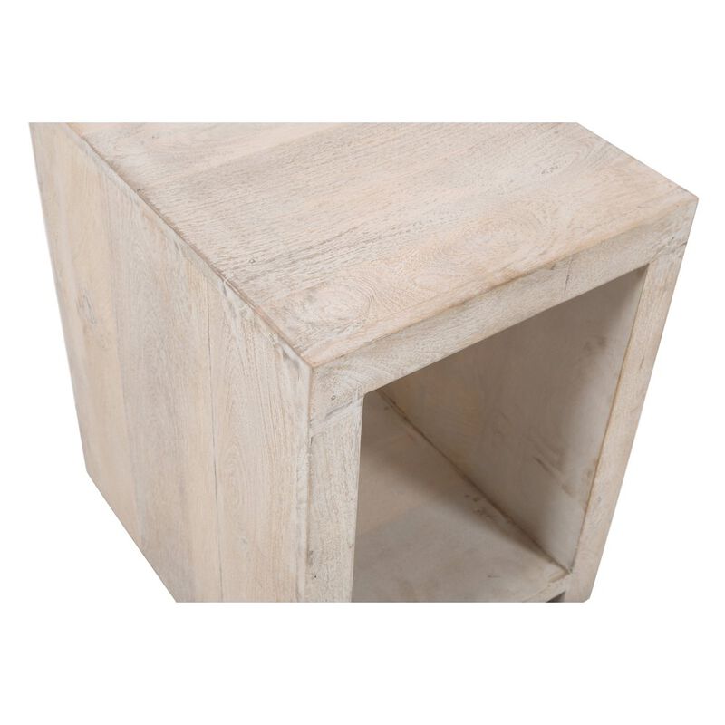 Mir 3-Piece Coffee and End Table Set in Brushed White