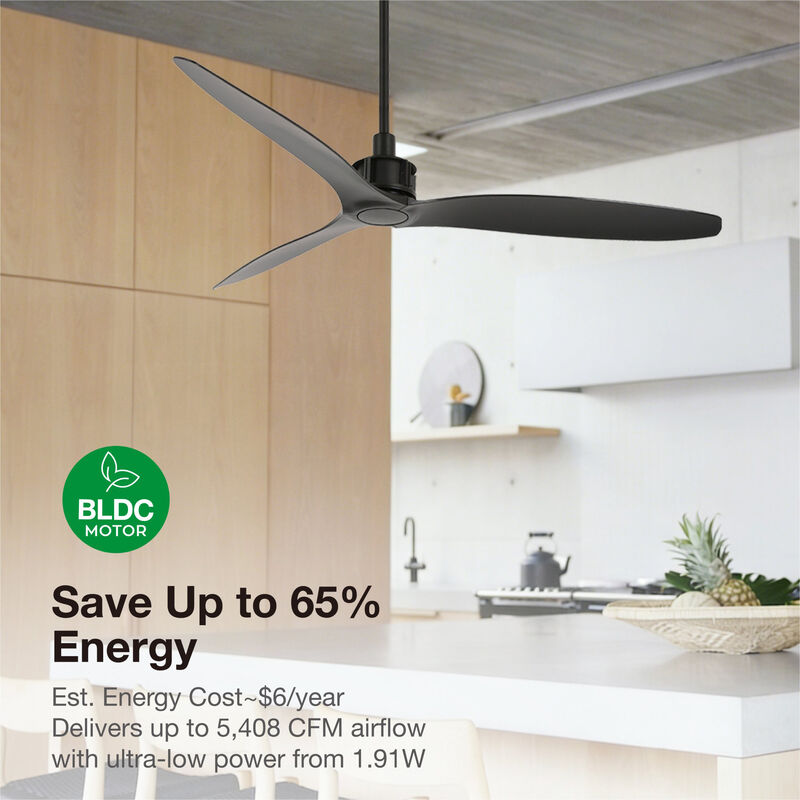 Lucci Air Viceroy 52" DC Ceiling Fan with Remote, Quiet High Airflow Ceiling Fan image number 6