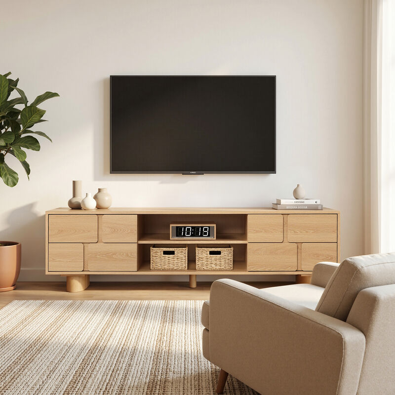 63" Zendic Wood TV Console image number 2