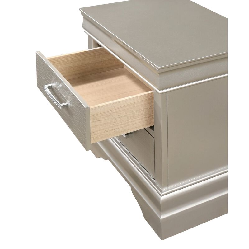 Streamdale Champagne Diamond-Tuft Nightstand image number 2