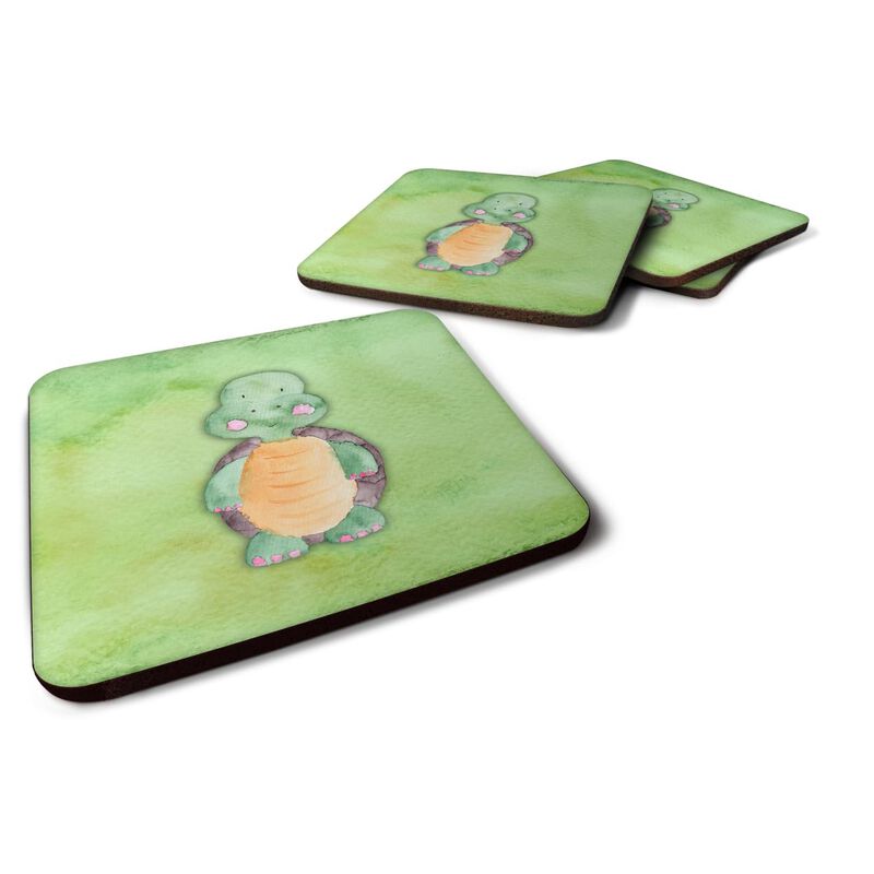 Caroline's Treasures Turtle Watercolor Decorative coasters, 3.5, Multicolor