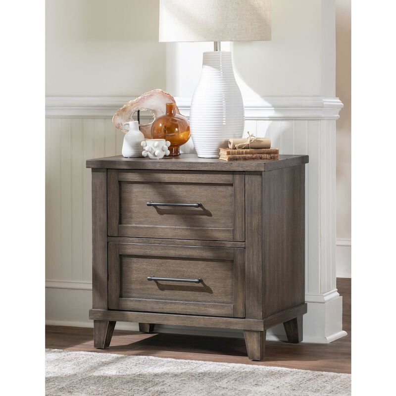 Legacy Classic Night Stand (2 Drawers, Power on Back, 2 Outlets, 1 USB + 1 USB-C)