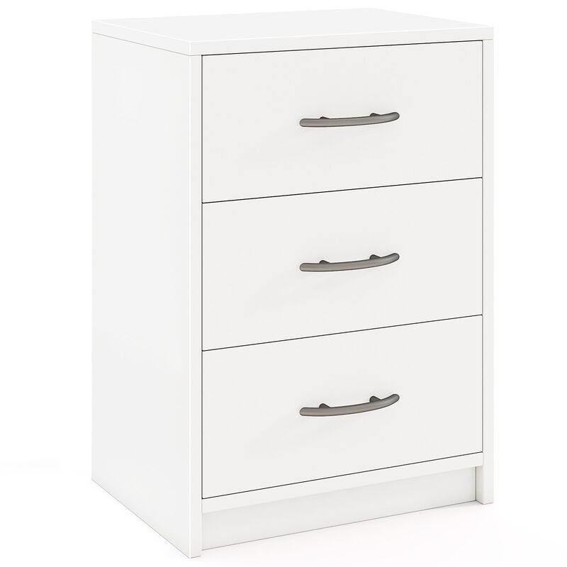 3 Drawer Nightstand with Storage for Living Room
