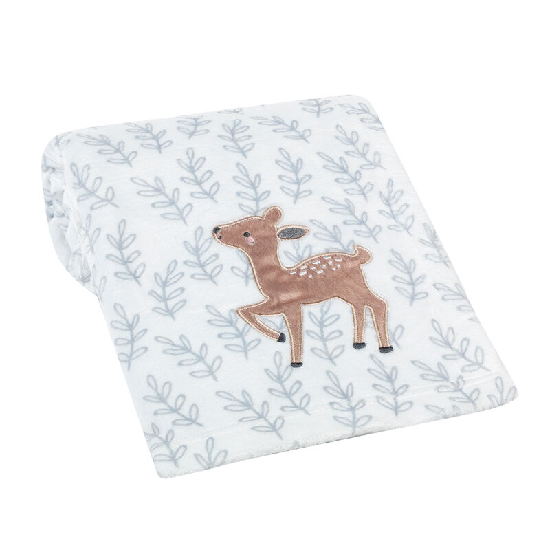 Bedtime Originals Deer Park Gray Baby Blanket