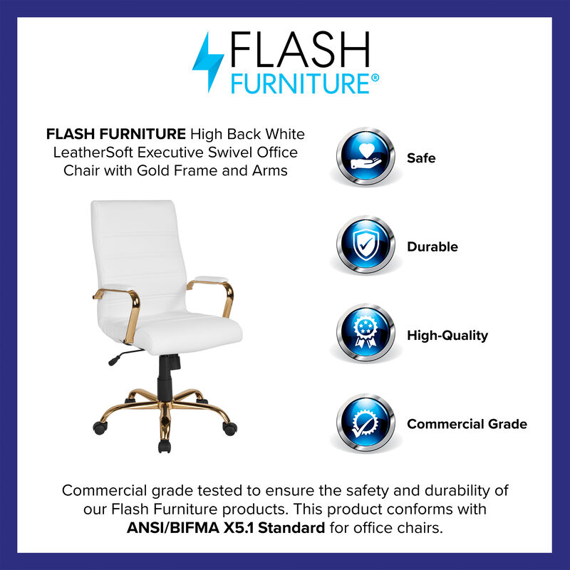 Flash Furniture  High Back  Leather Executive Swivel Chair image number 9