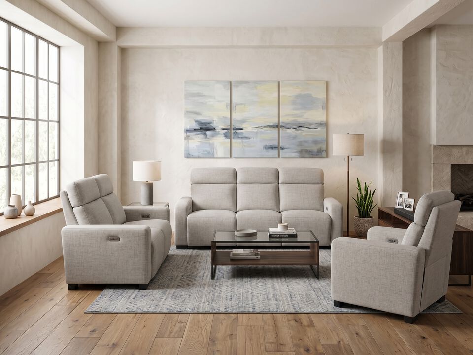 Acadia Power Reclining Sofa with Headrest