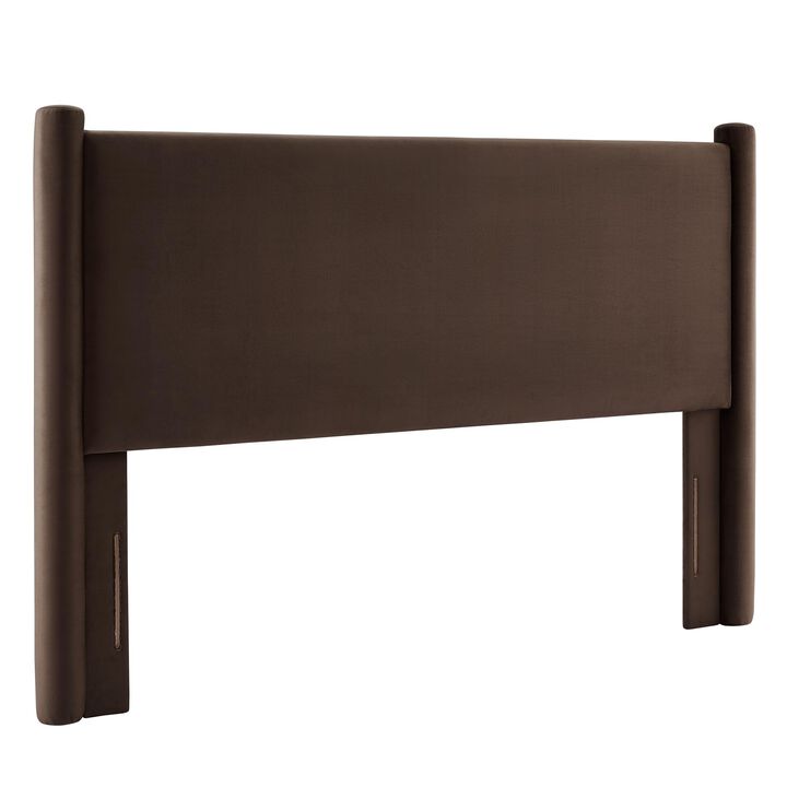 Rael Performance Velvet King Headboard