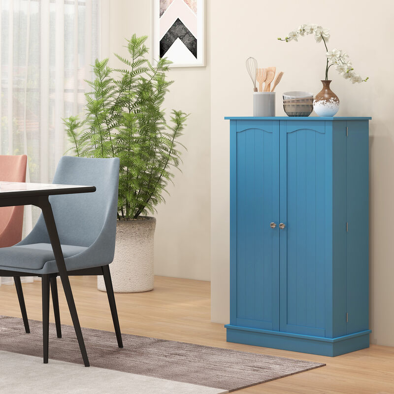 Hivvago Freestanding Kitchen Storage Cabinet with 5-Tier Shelving image number 1