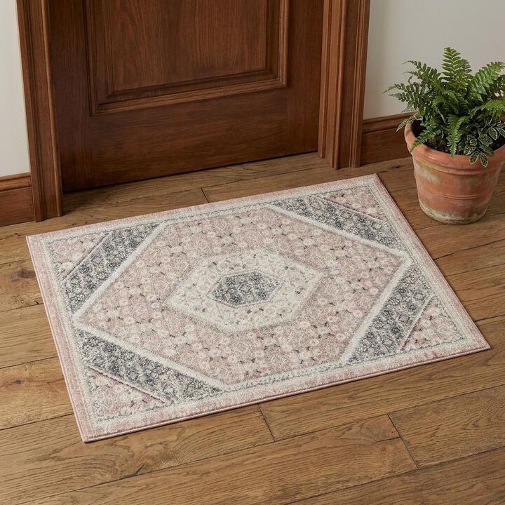 HomeRoots Medallion Area Rug