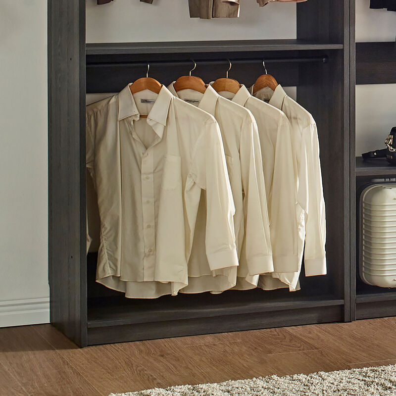 Prosper Gray Freestanding Walk in Wood Closet System