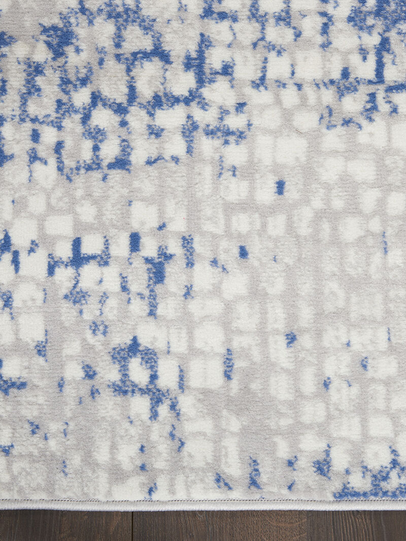 Whimsicle WHS07 Gray/Blue 5' x 7' Rug