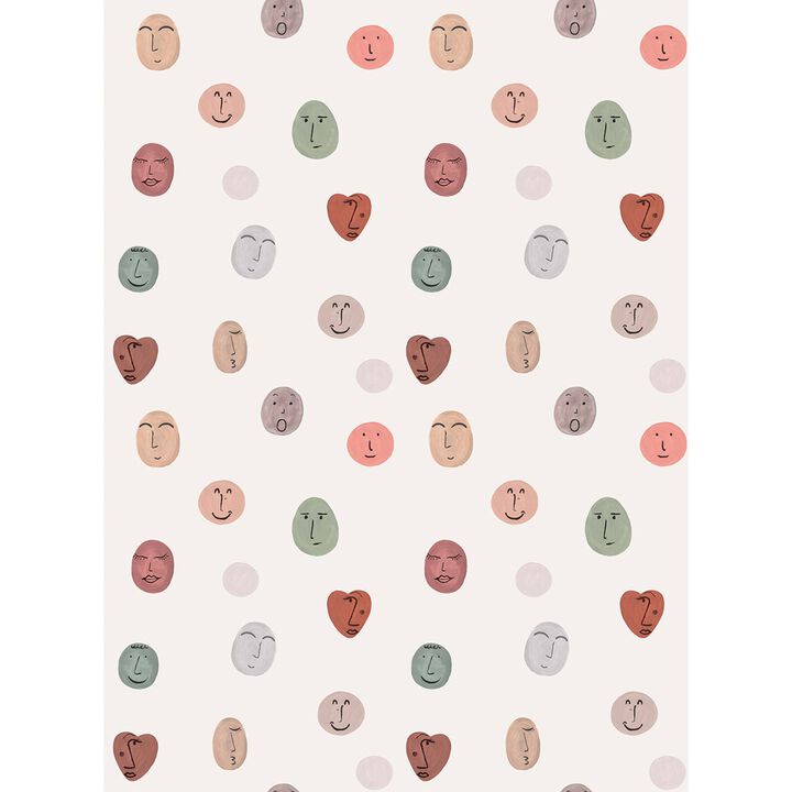 Day Dreamers Smileys Multi-colored Mural RB307