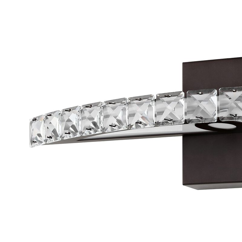 Alyson 1-Light Bohemian Industrial Iron/Acrylic Integrated LED Vanity Light