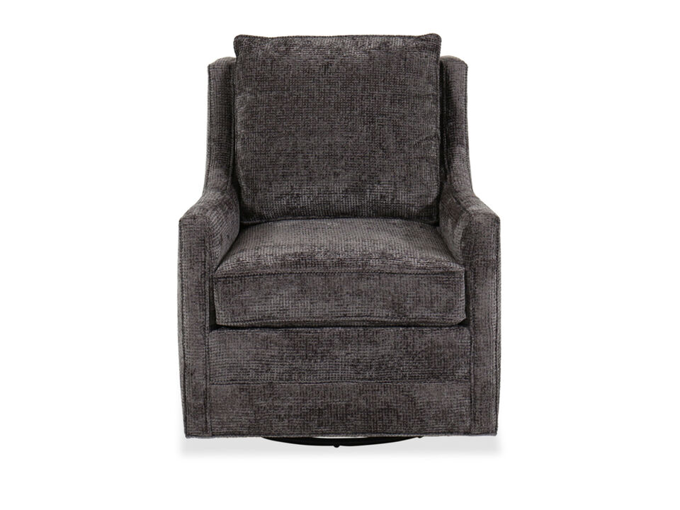 Cedric Swivel Glider Chair in Grey