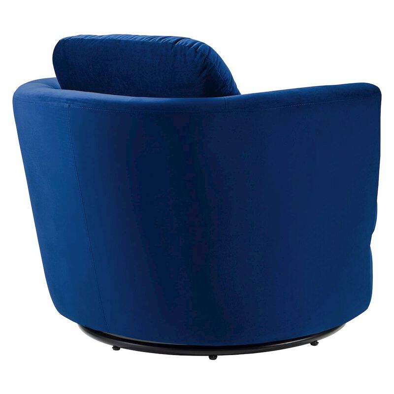 Pirouette Performance Velvet Swivel Armchair image number 2