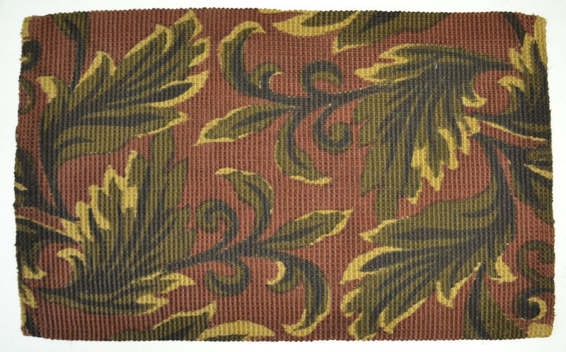 HomeRoots Jute Botanical Leaves Hand Woven Area Rug image number 0