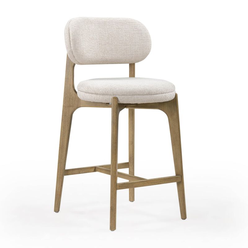 Tov Furniture Carnation Cream Performance Fabric Counter Stool image number 0