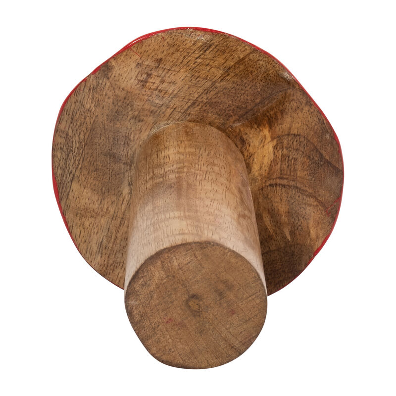 Wood, 6" Toadstool Mushroom image number 5