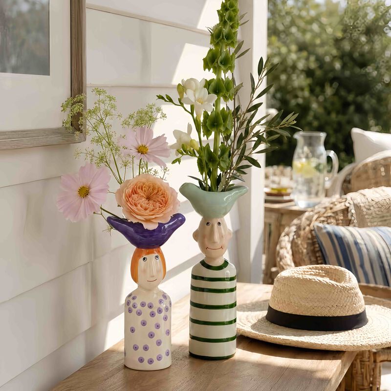 Couple Ceramic Flower Vase image number 8