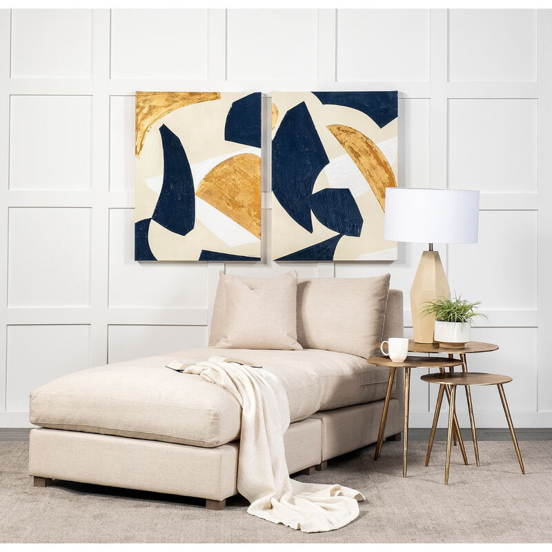 Round Metal End Table – Modern Accent for Living Room or Bedroom