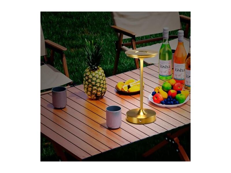 Rechargeable Cordless LED 2 Pack Table Lamps For Patio Outdoor Restaurant image number 3