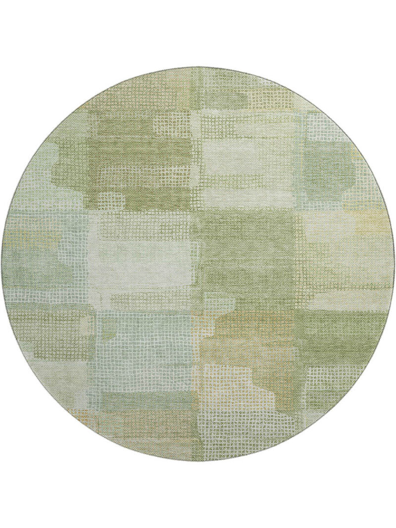 Ravenna RN10 Green 8' Round Rug