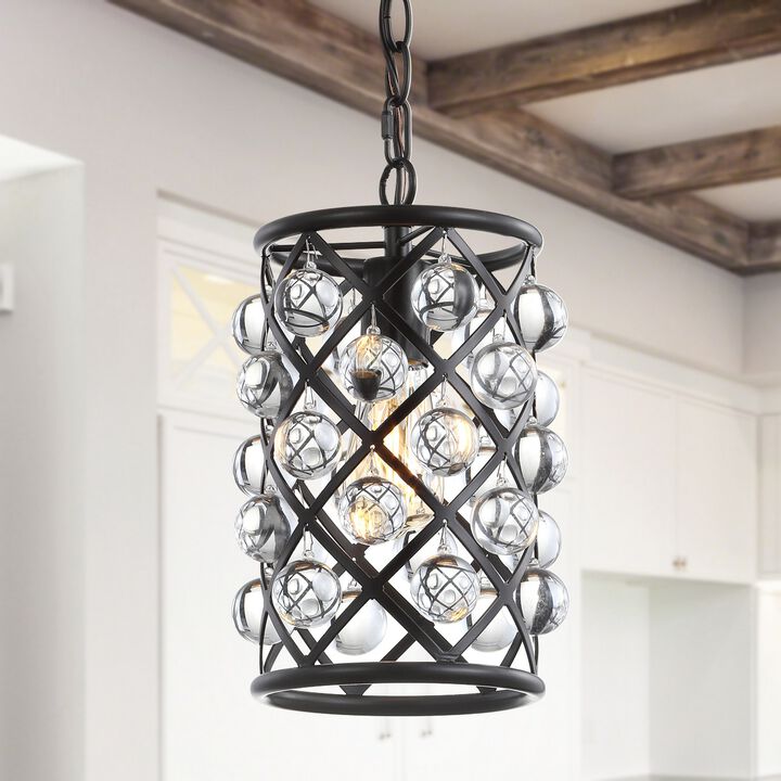 Gabrielle Metal/Crystal LED Pendant