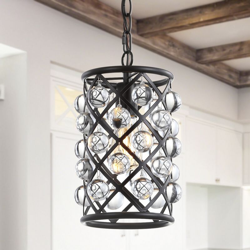 Gabrielle Metal/Crystal LED Pendant